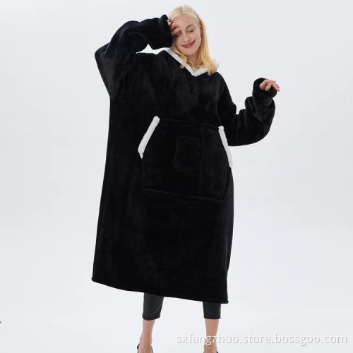 warm and cozy tv hoodie blanket sweatshirt